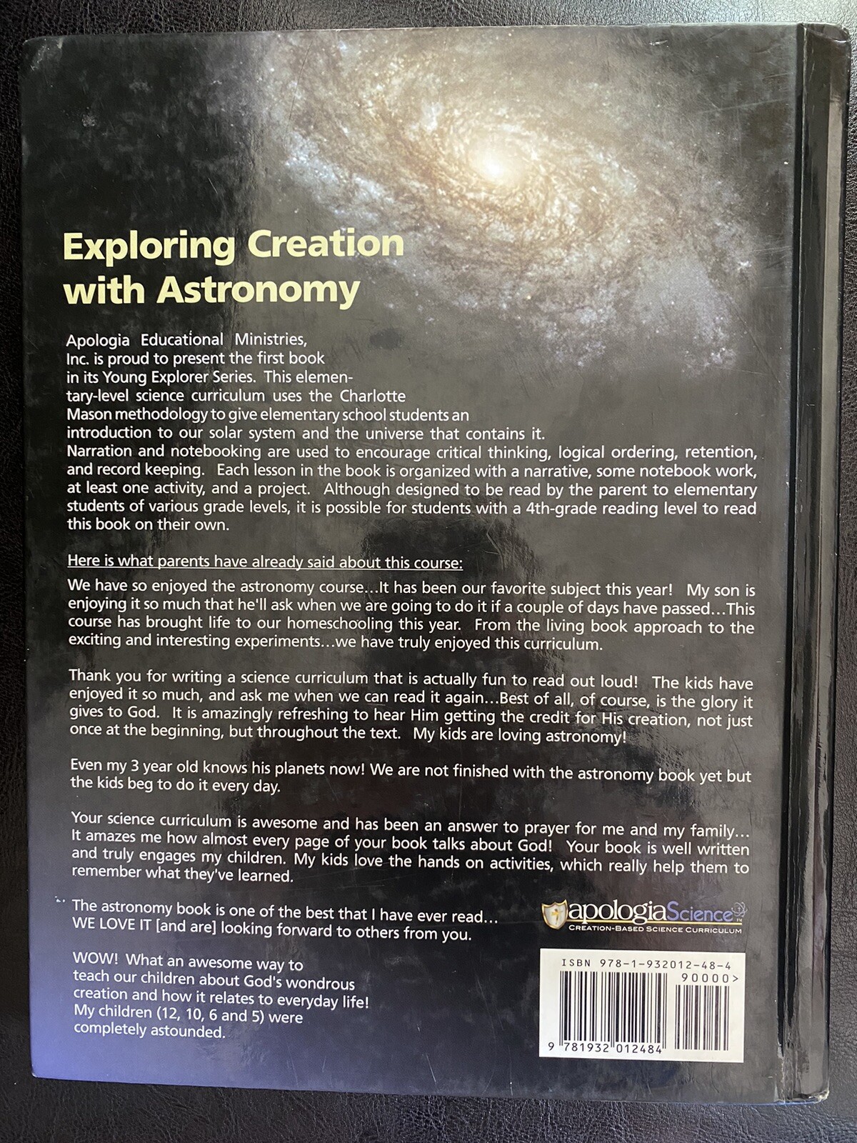 Apologia Exploring Creation with Astronomy – Young Explorer Series – Very Clean