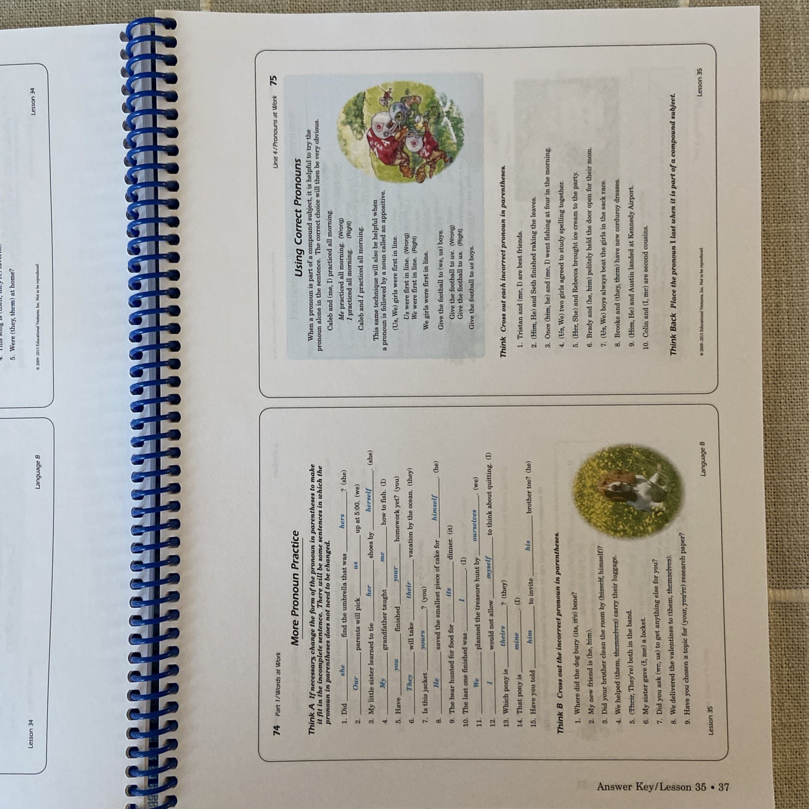 ABEKA 5th Gr LANGUAGE B TEACHER ANSWER KEY to Work-text worktext grammar writing