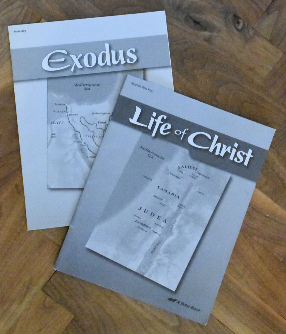Abeka Life of Christ and Exodus teacher test key, 4th Ed.