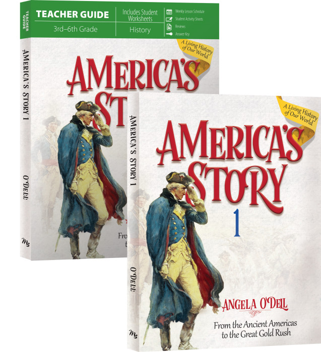 New Master Books AMERICA’S STORY 1 SET Text & Teacher Guide Homeschool Grade 3-6
