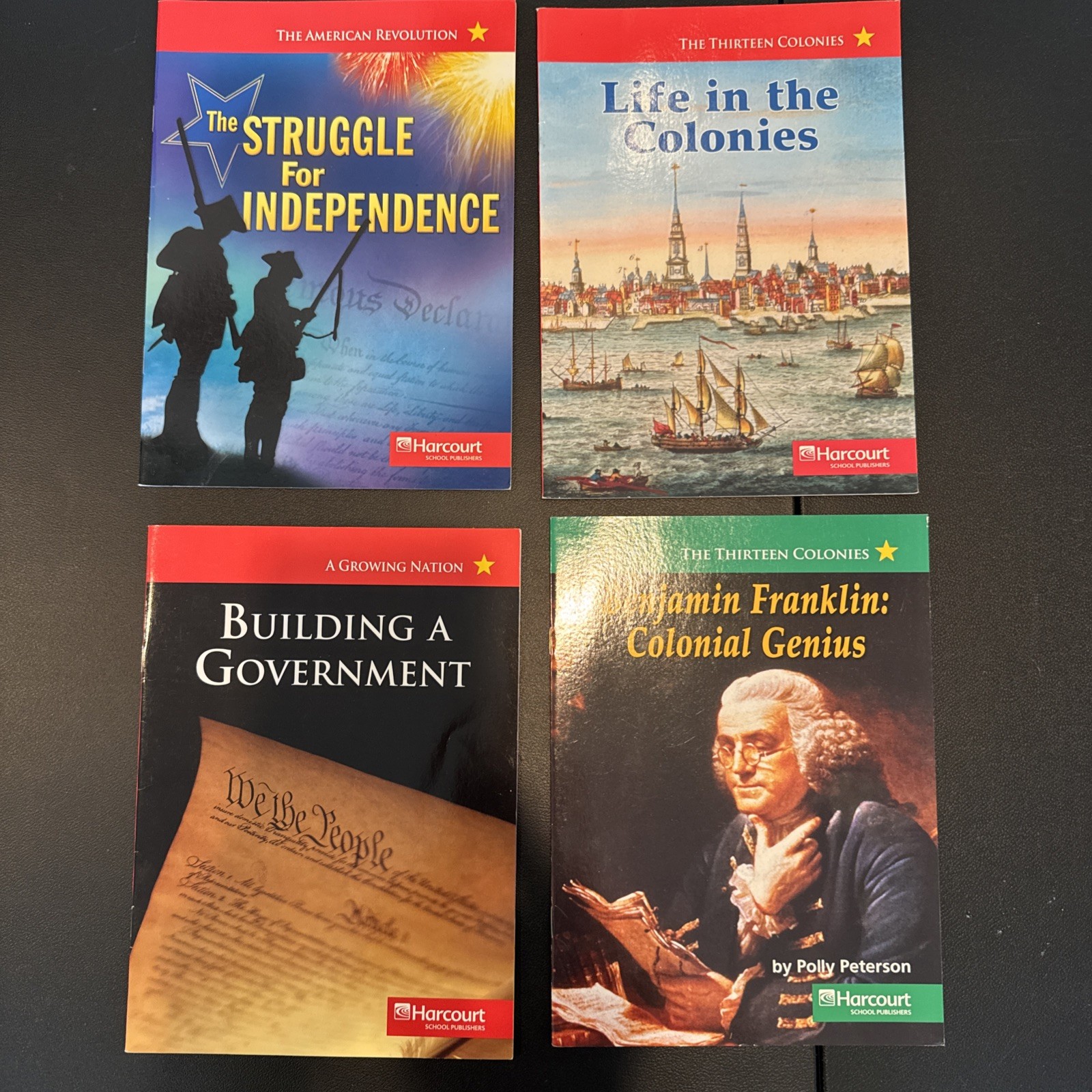 Lot of 14 Harcourt Social Studies Grade 5 Leveled Readers US History