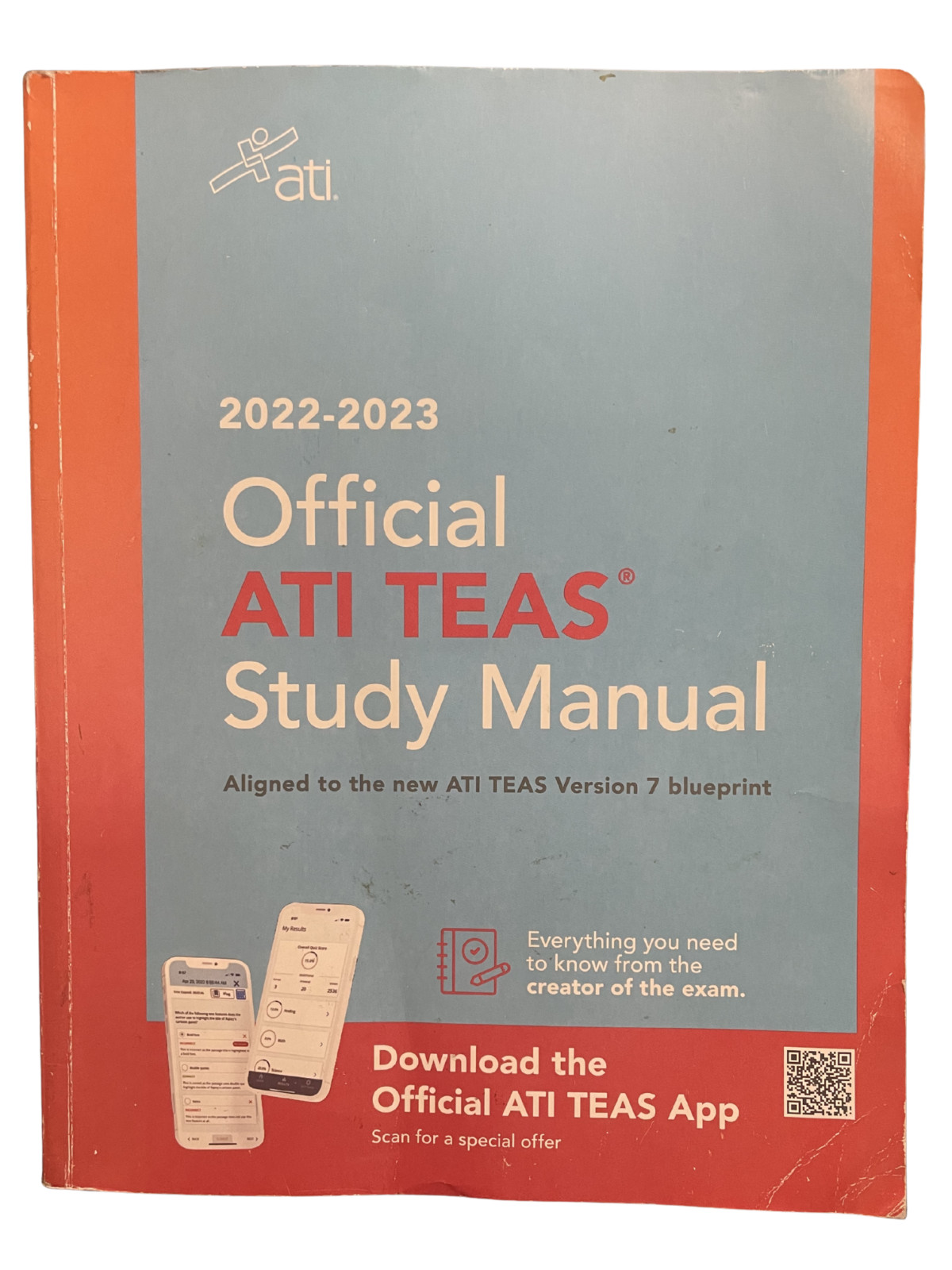 Official ATI TEAS Study Manual 2022-2023 Good Condition Nursing Exam Prep