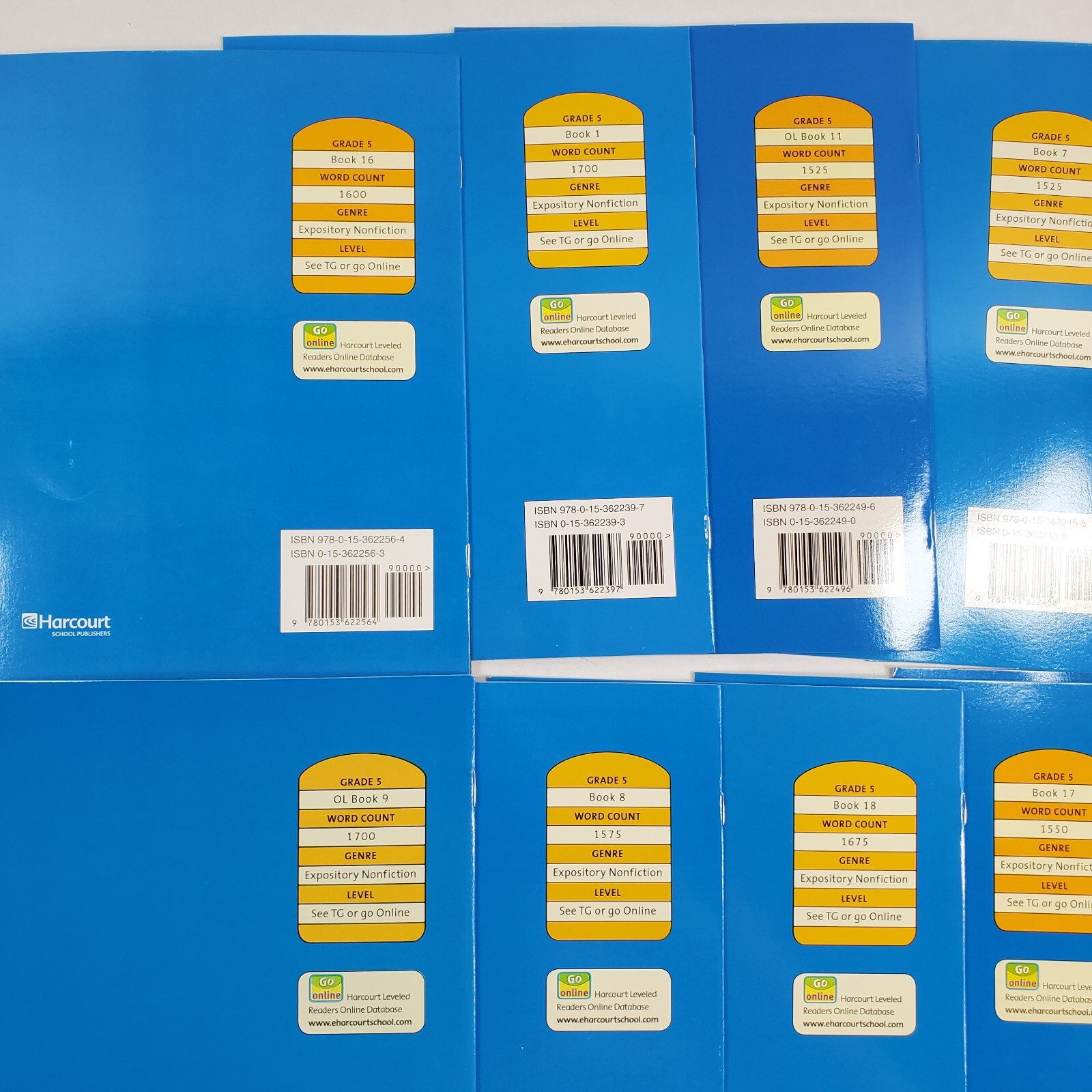 Lot of 17 Harcourt Science Grade 5 Leveled Readers On-Level Homeschool PB