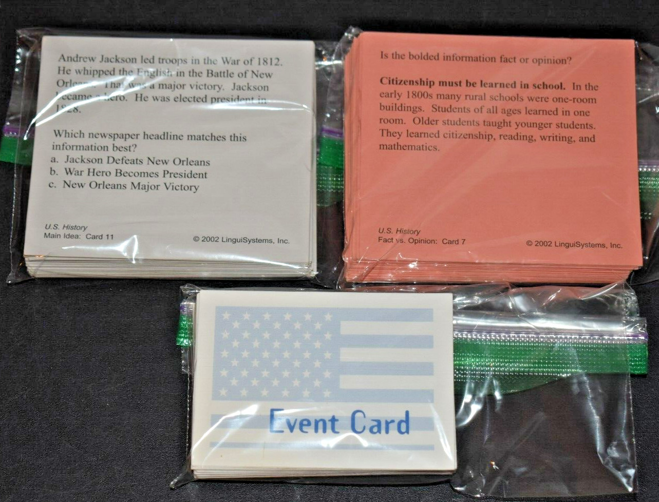 LinguiSystems Basic Reading Comprehension Kit US History-Homeschool