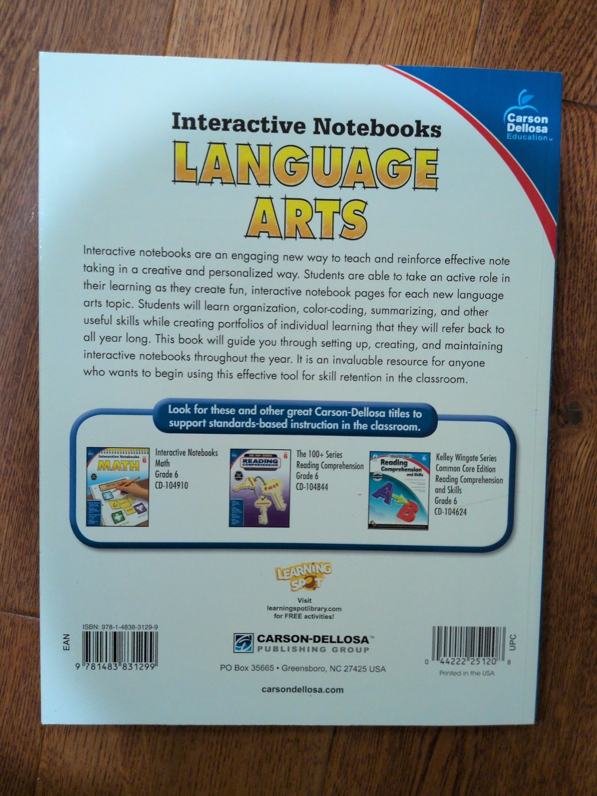 Interactive Notebooks Grades4, 5, 6, 4-8. Word Study, LA, Seasonal, Grammar. 6bk