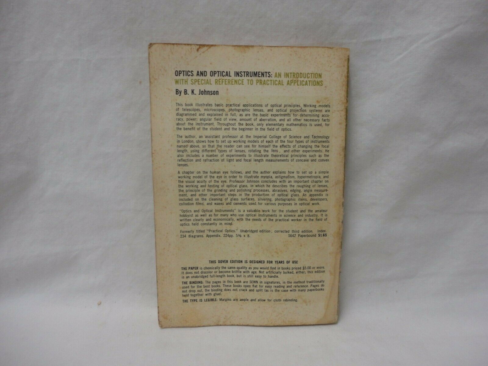 Optics And Optical Instruments By Johnson 1960 loc.075