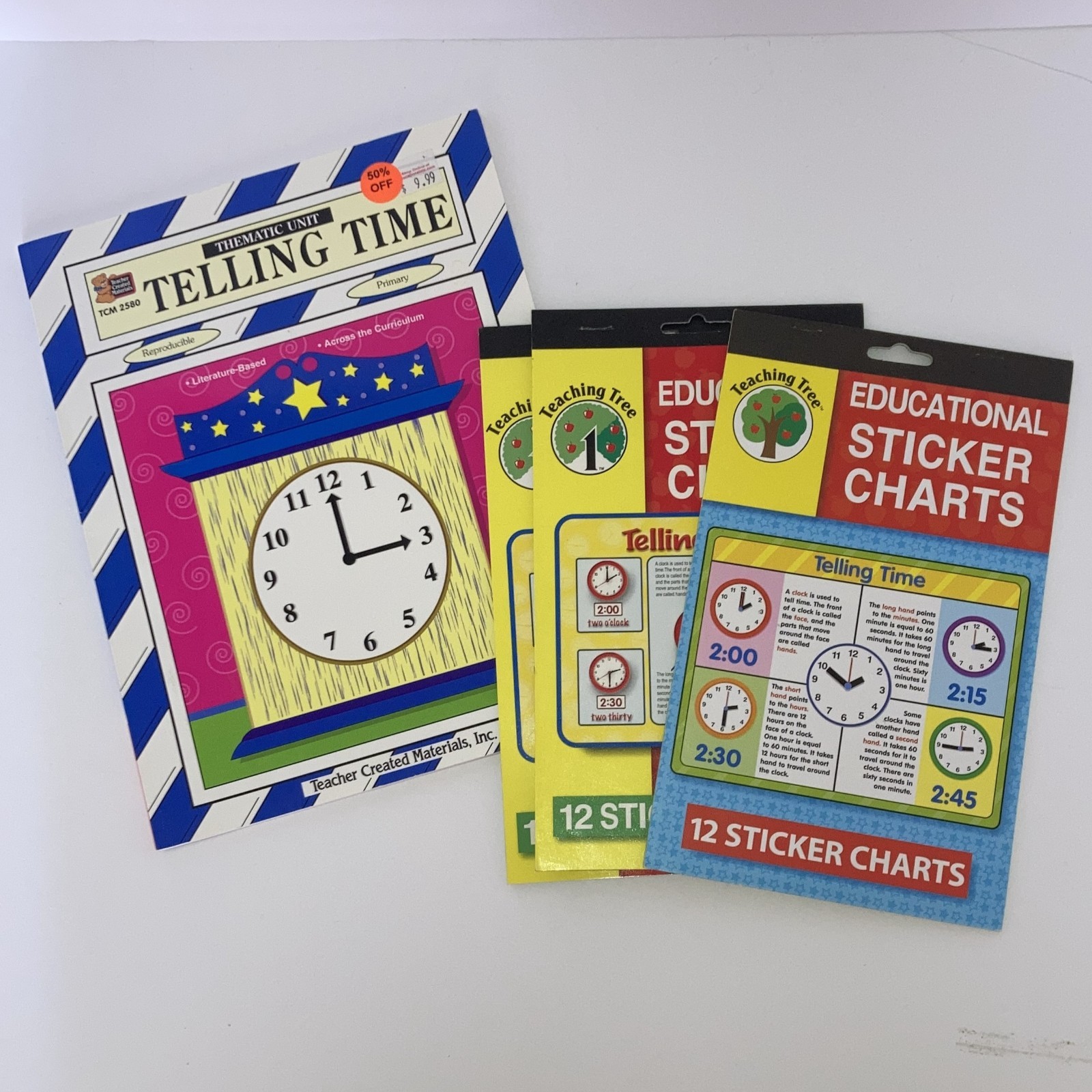 Teaching Resources Telling Time Thematic Unit PLUS Educational Sticker Charts!