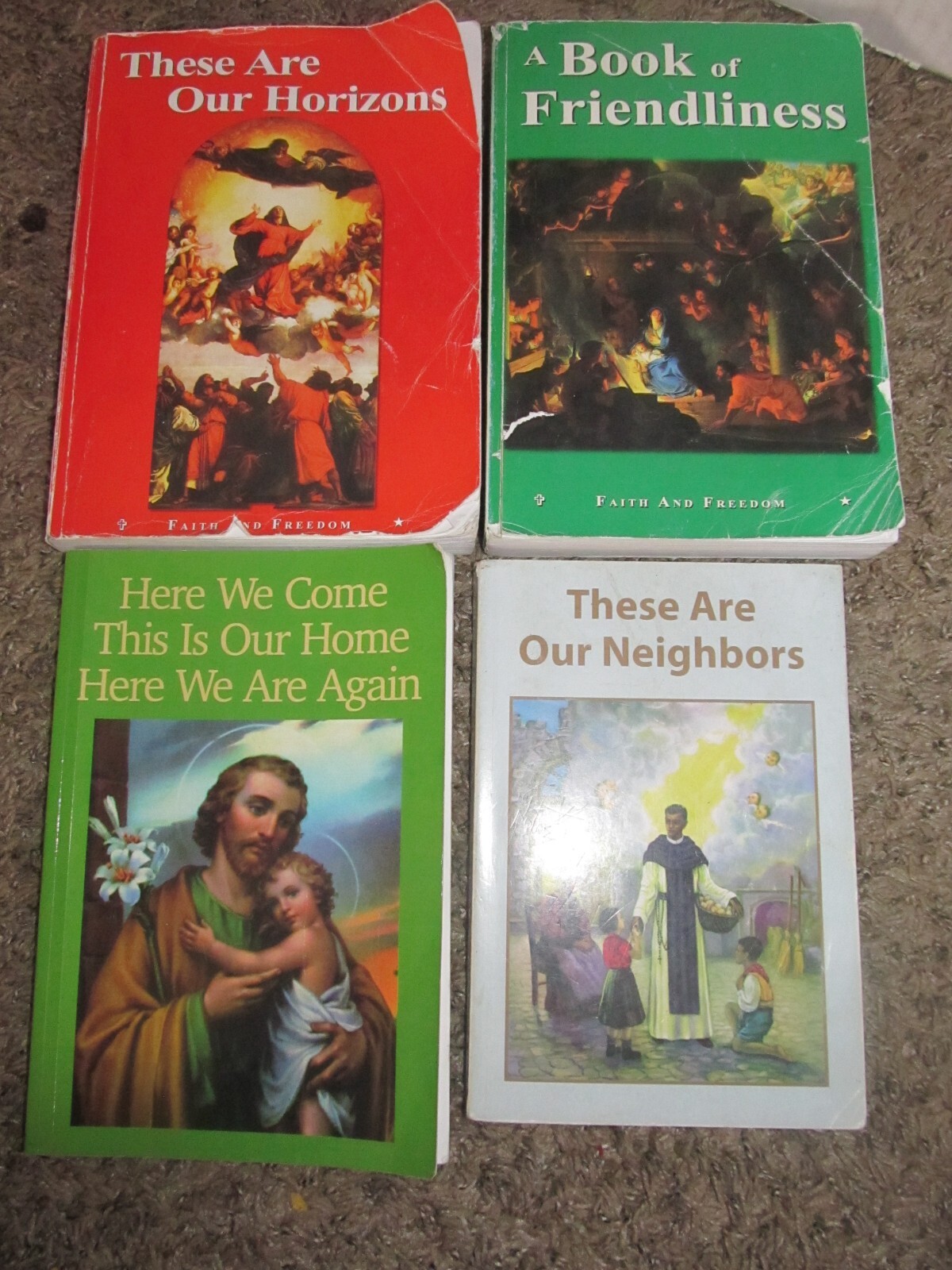 FAITH AND FREEDOM READERS Seton Press Set of 4 Catholic