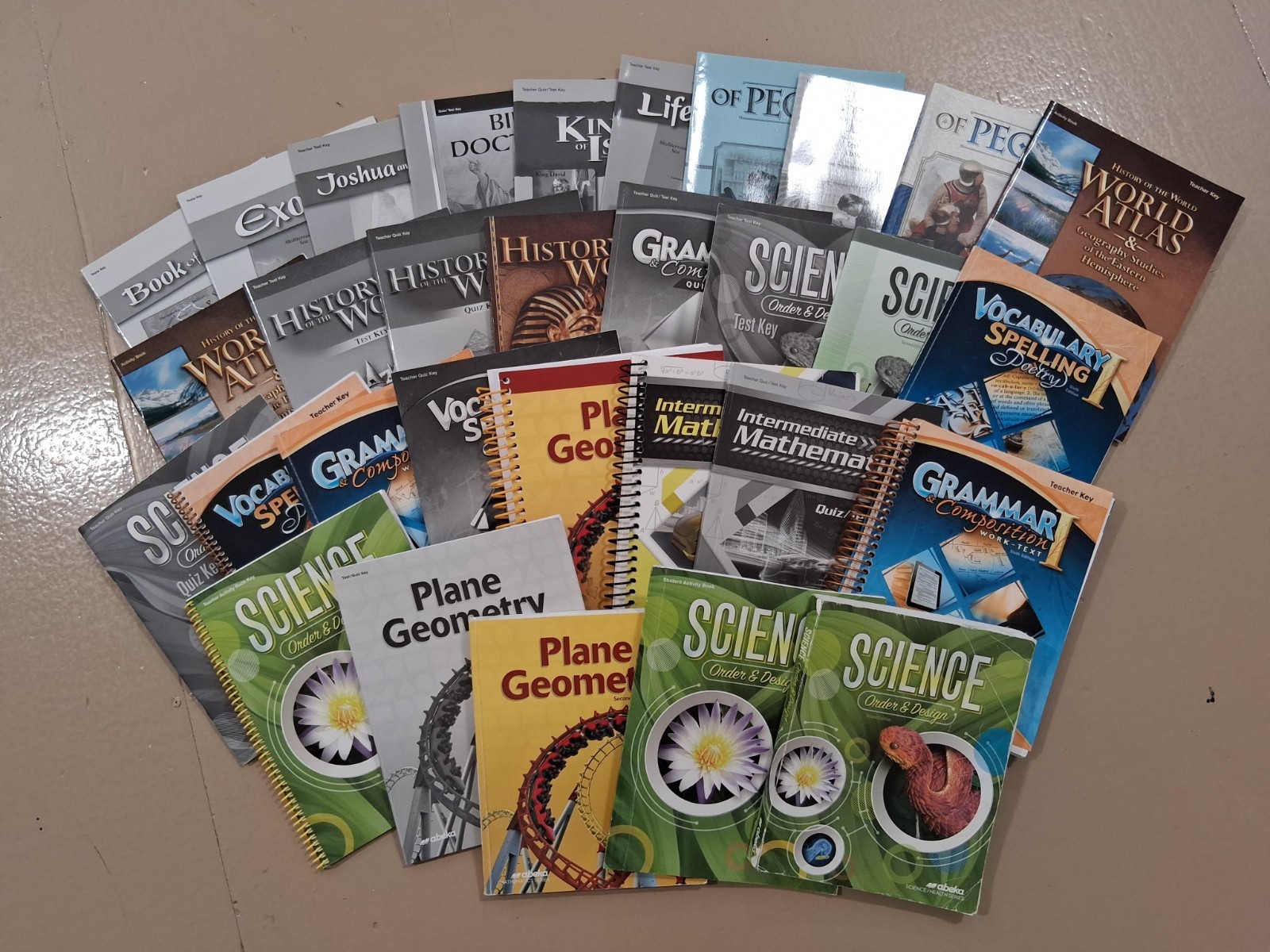 Abeka 7th Grade Homeschool Lot Readers Teacher Keys Activity Books Used I7A