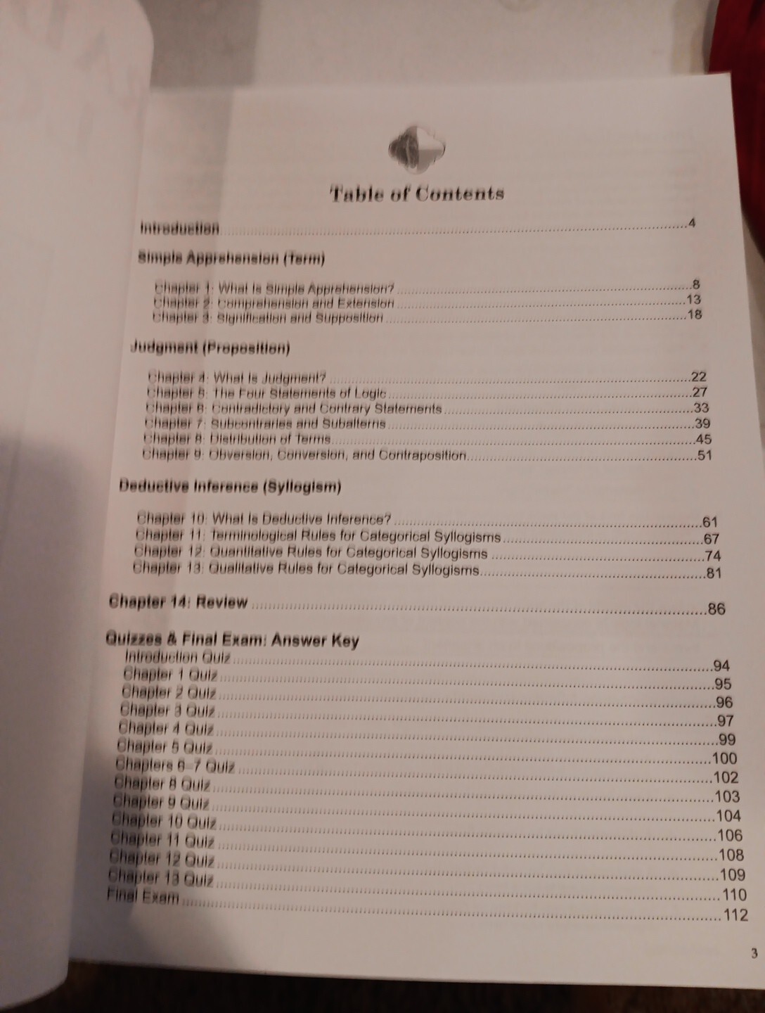 Traditional Logic, Book I – Introduction to Formal Logic Book, Teacher Key…