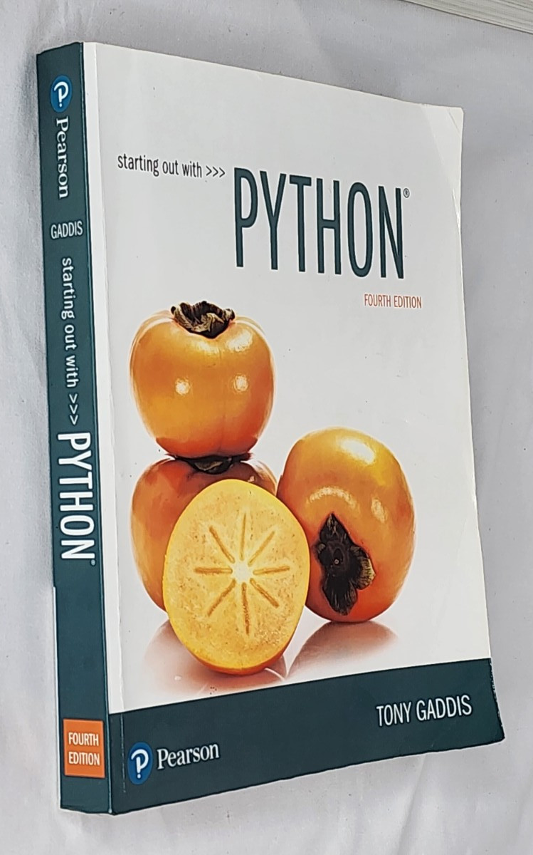 🐍 Starting Out with Python 4th Edition – Tony Gaddis – Pearson Paperback