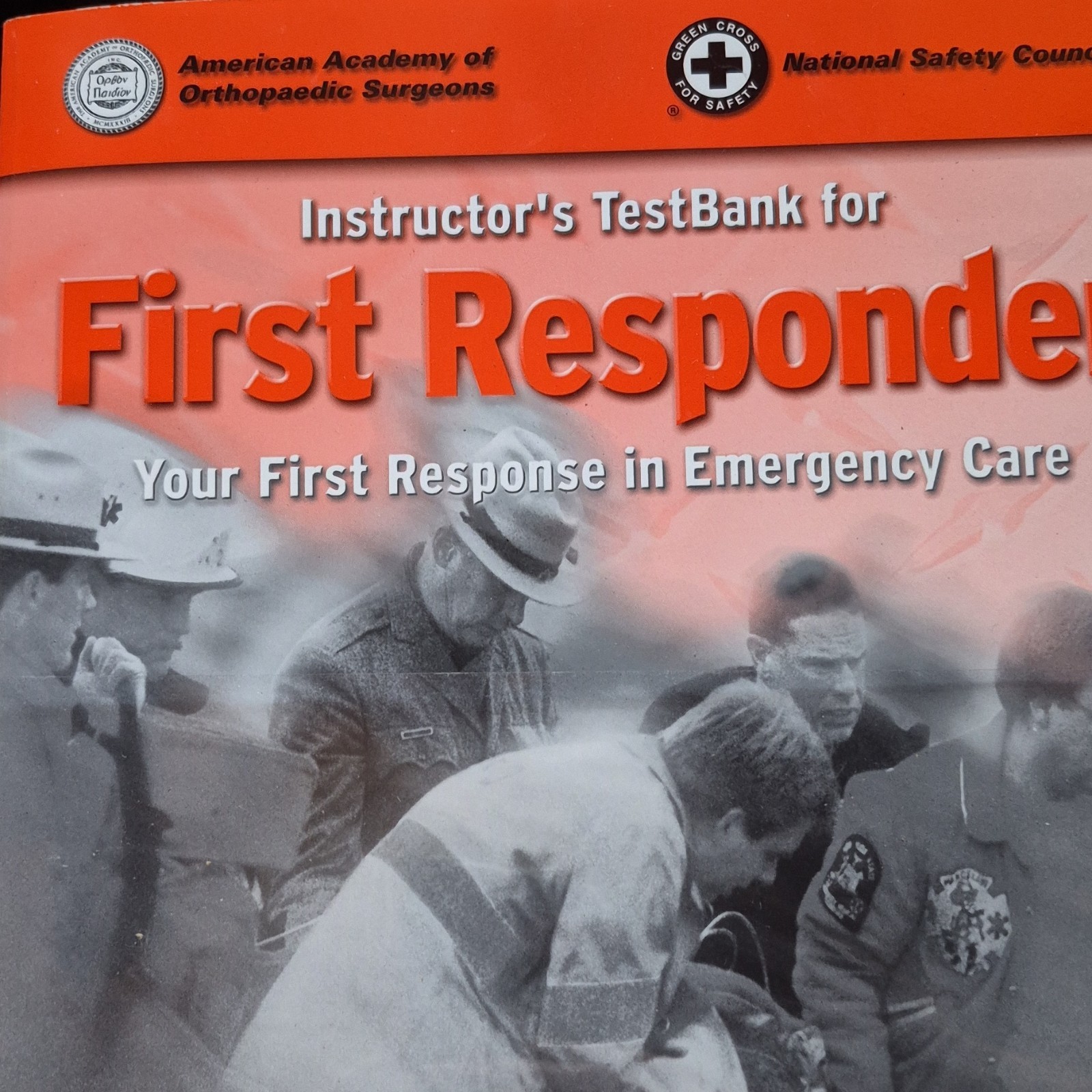 First Responder Emergency Care Instructor’s Book VHS Slide Set Jones & Bartlett