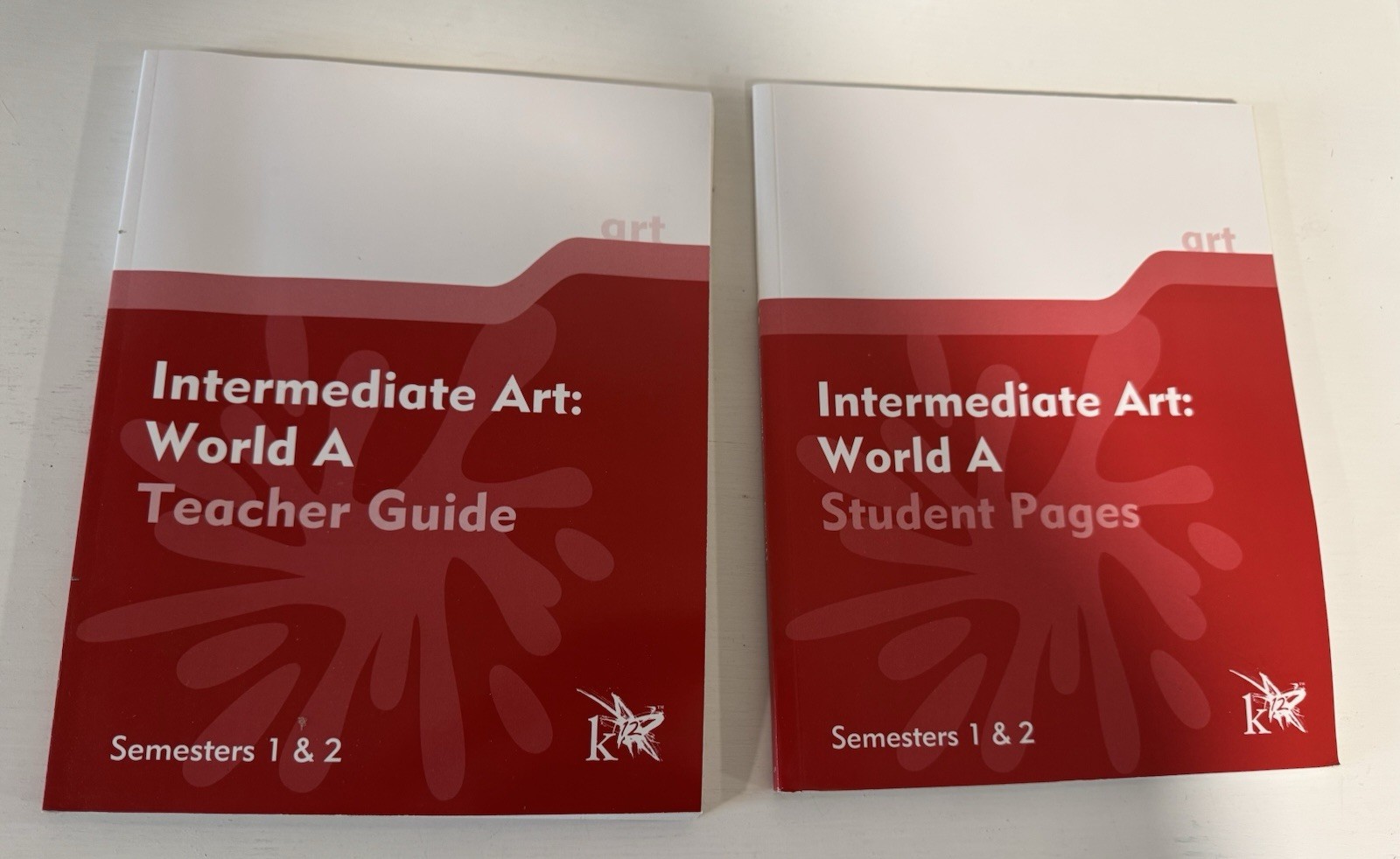 K12 Intermediate Art: WORLD A Student Pages Semester 1 & 2 + Teacher Guide