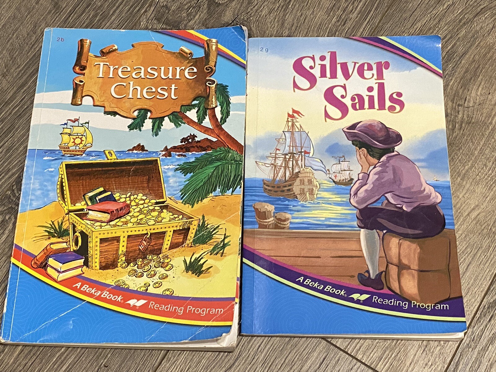 Abeka Grade 2 (Lot of 2) Silver Sails & Treasure Chest Reading Program – A Beka
