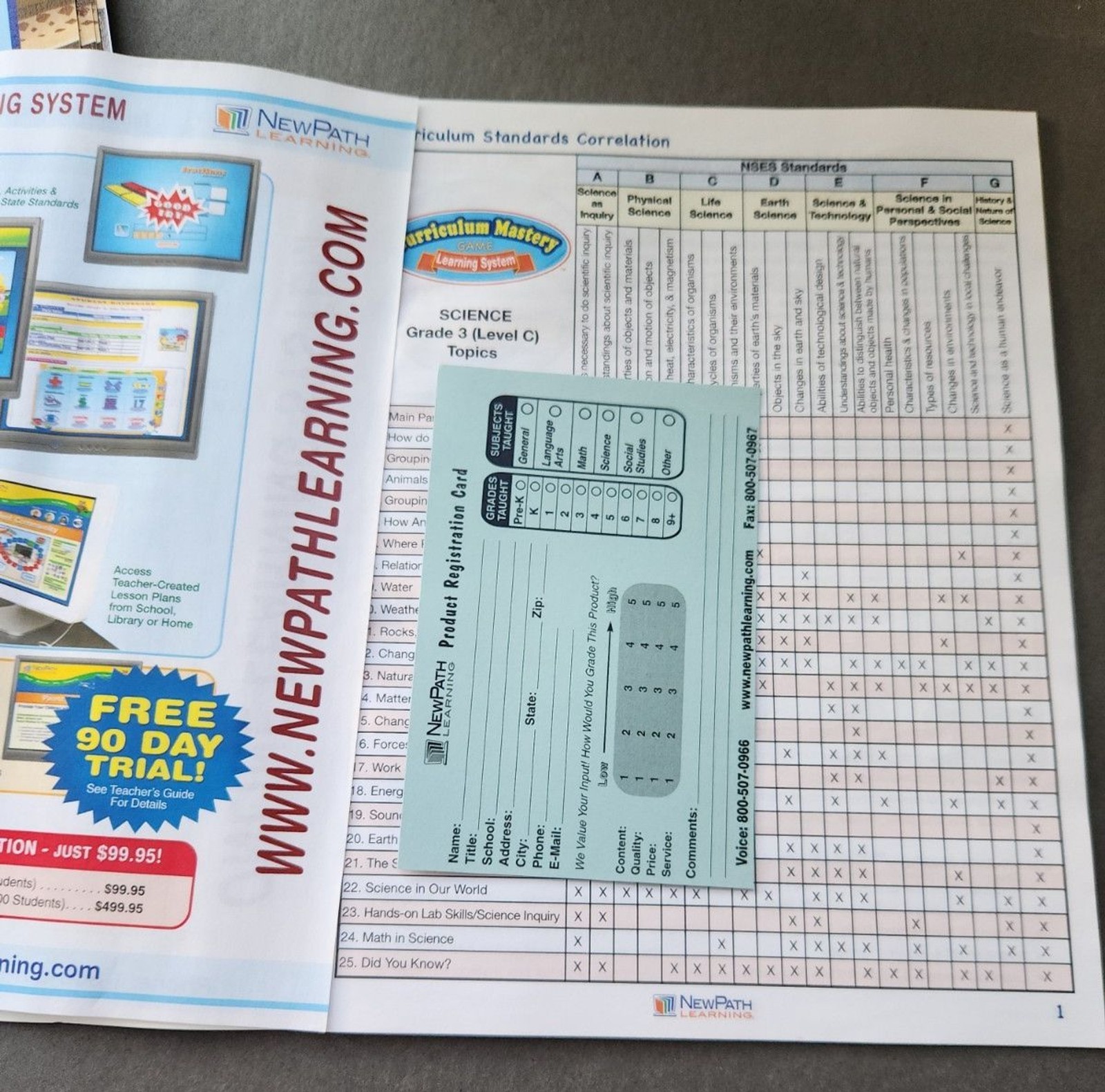 NewPath Learning Science Curriculum Mastery Game Learning System 3rd Grade