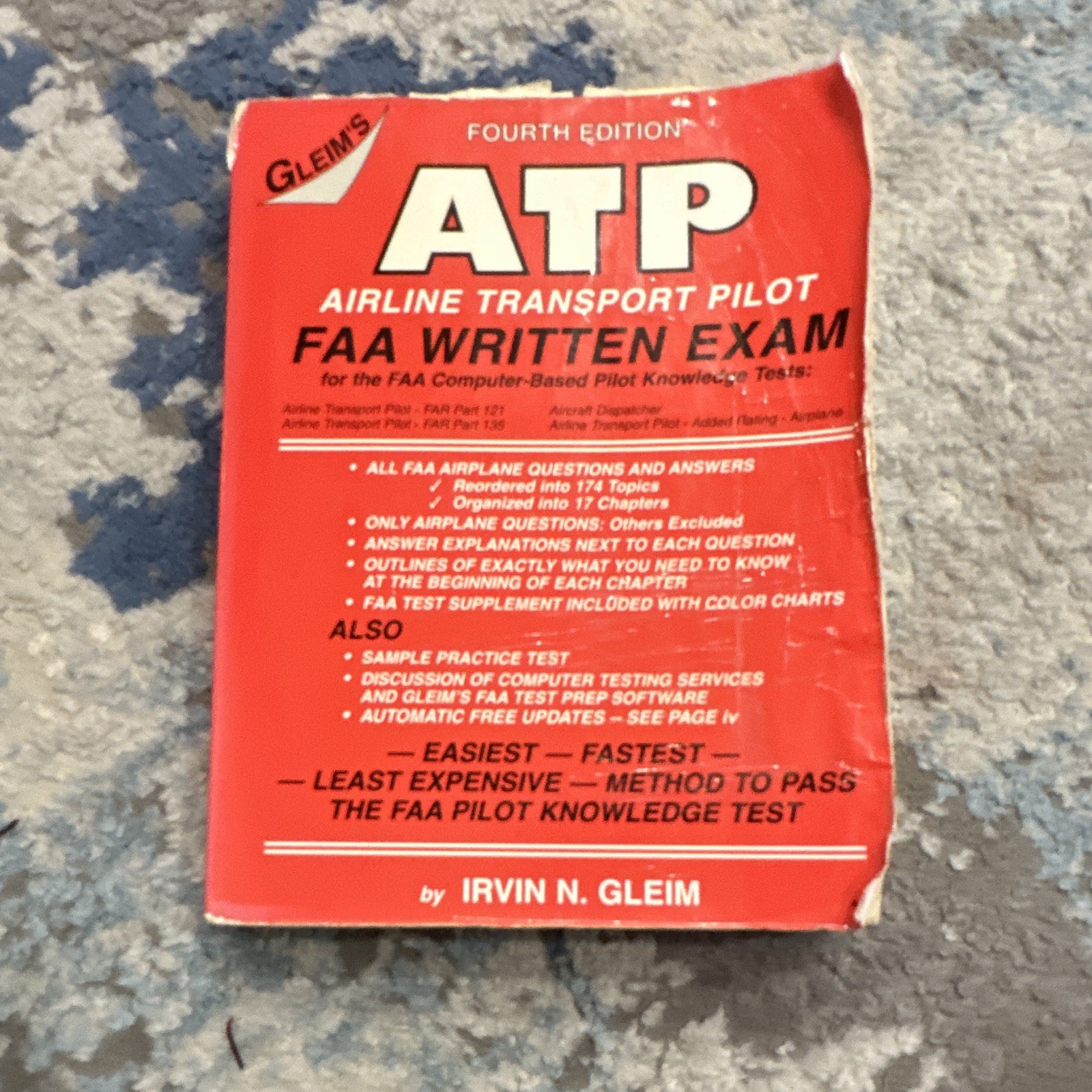 Gleim ATP Airline Transport Pilot FAA Written Exam Study Guide 4th Ed Paperback