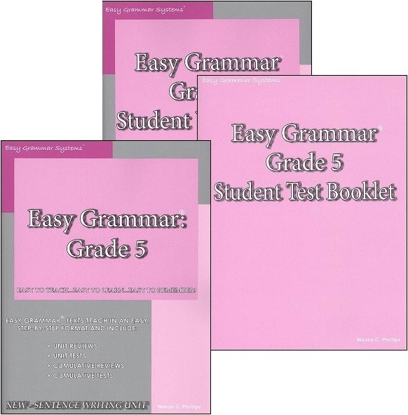 Easy Grammar Systems Grade 5 SET of 3 – NEW