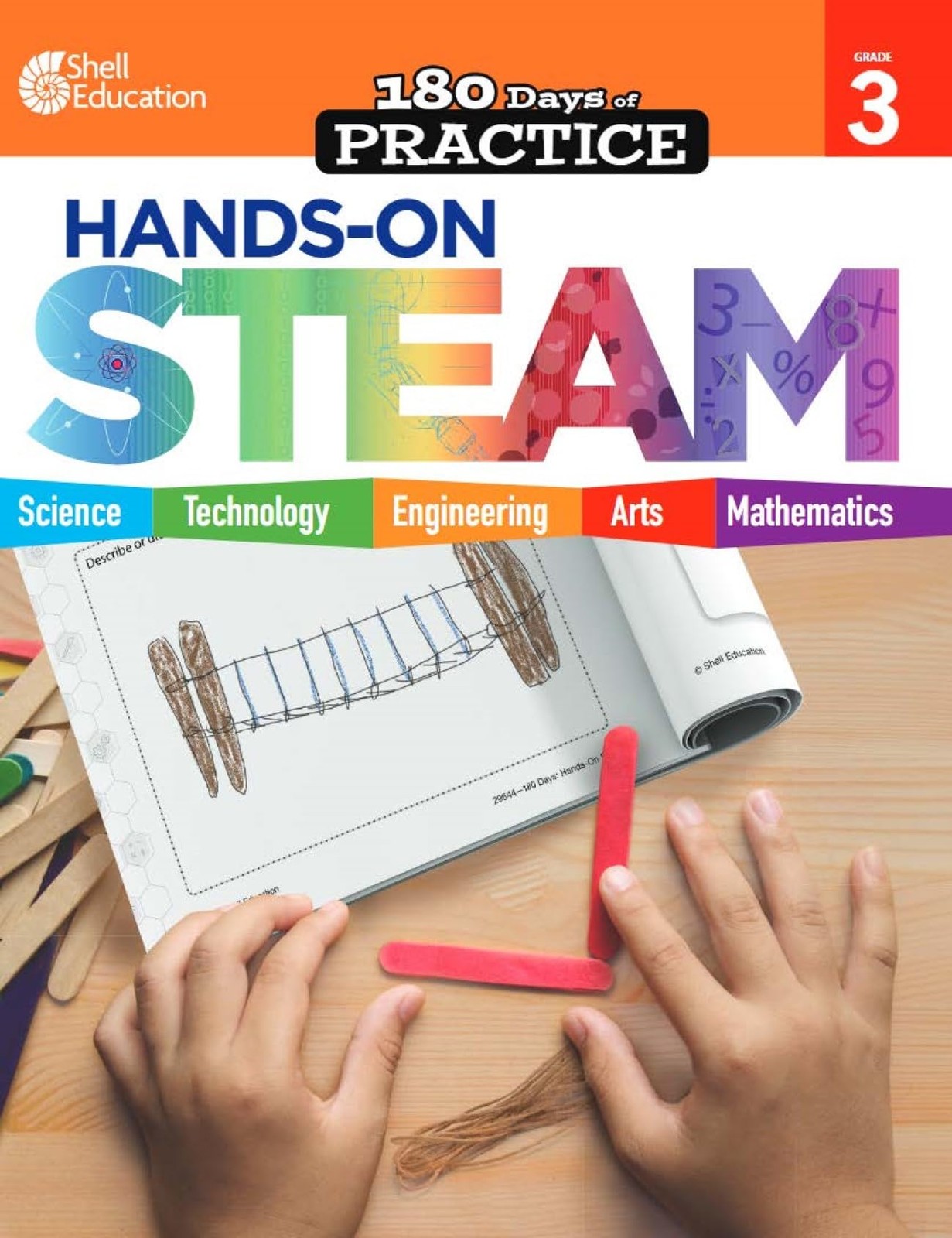 180 Days: STEM/STEAM for 3rd Grade Practice Workbook for Classroom and Home,…