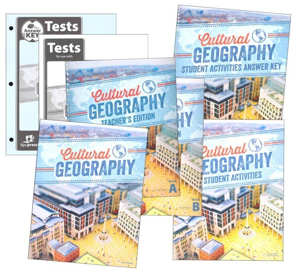 BJU Bob Jones 9th grade CULTURAL GEOGRAPHY 9 Complete Set Teacher Student 4th Ed