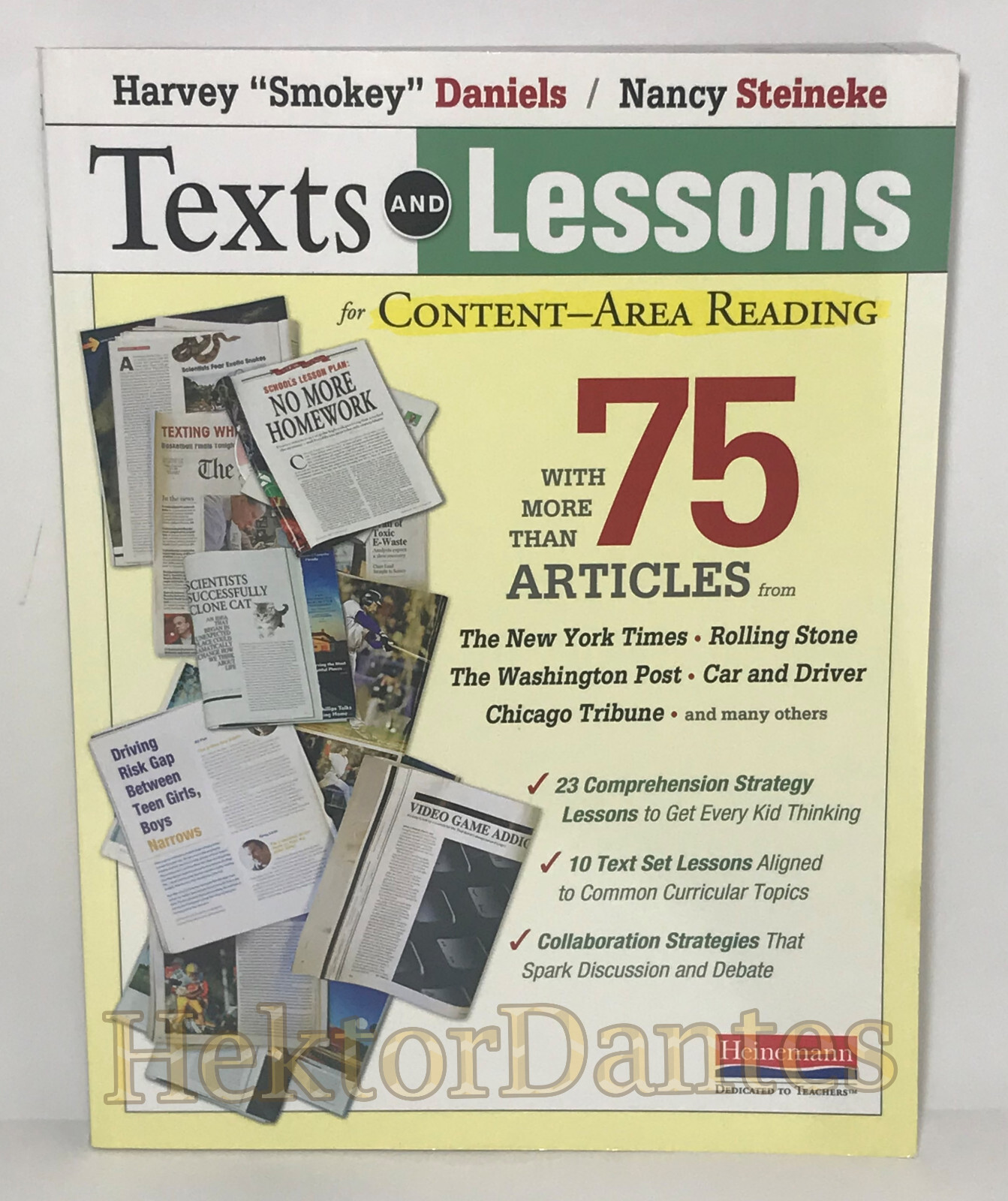 Texts and Lessons for Content-Area Reading by Daniels & Steineke (2011, TrPB)