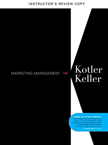 MARKETING MANAGEMENT 14E By Kotler And Keller *Excellent Condition*