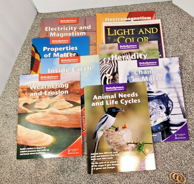 Lot of 9 Kids Science & Nature Delta Science Readers 4th/5th Grade – Life Earth