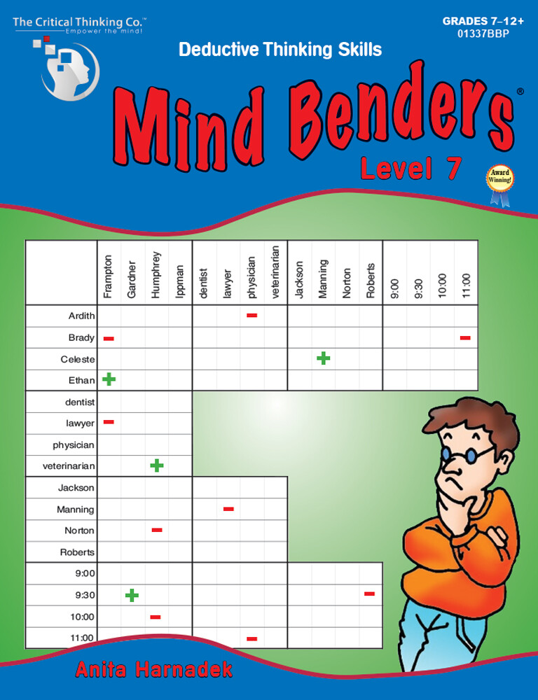 Mind Benders Level 7 Workbook, Deductive Thinking Skills Puzzles (Grades 7+)