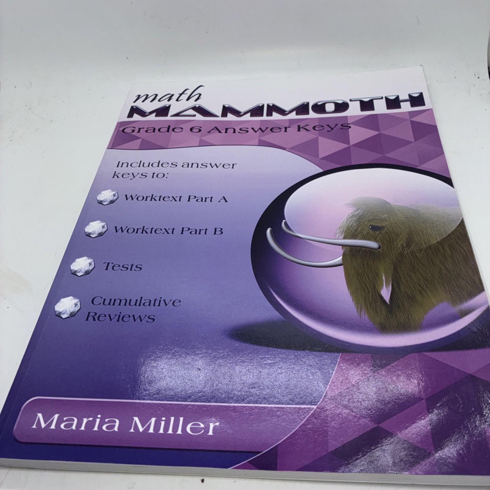 Math Mammoth Grade 6 Answer Keys & Skills Review Answer Key by Maria Miller