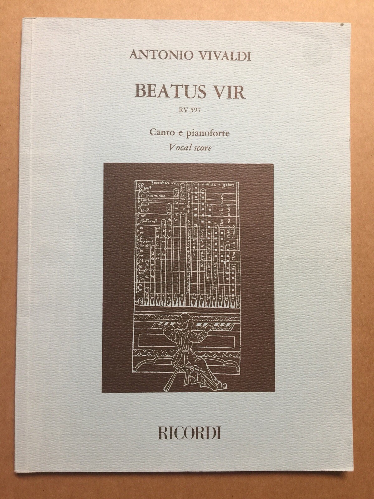 Beatus Vir, RV 597, Canto E Pianoforte Vocal Score / Salmo 111, Psalm 111