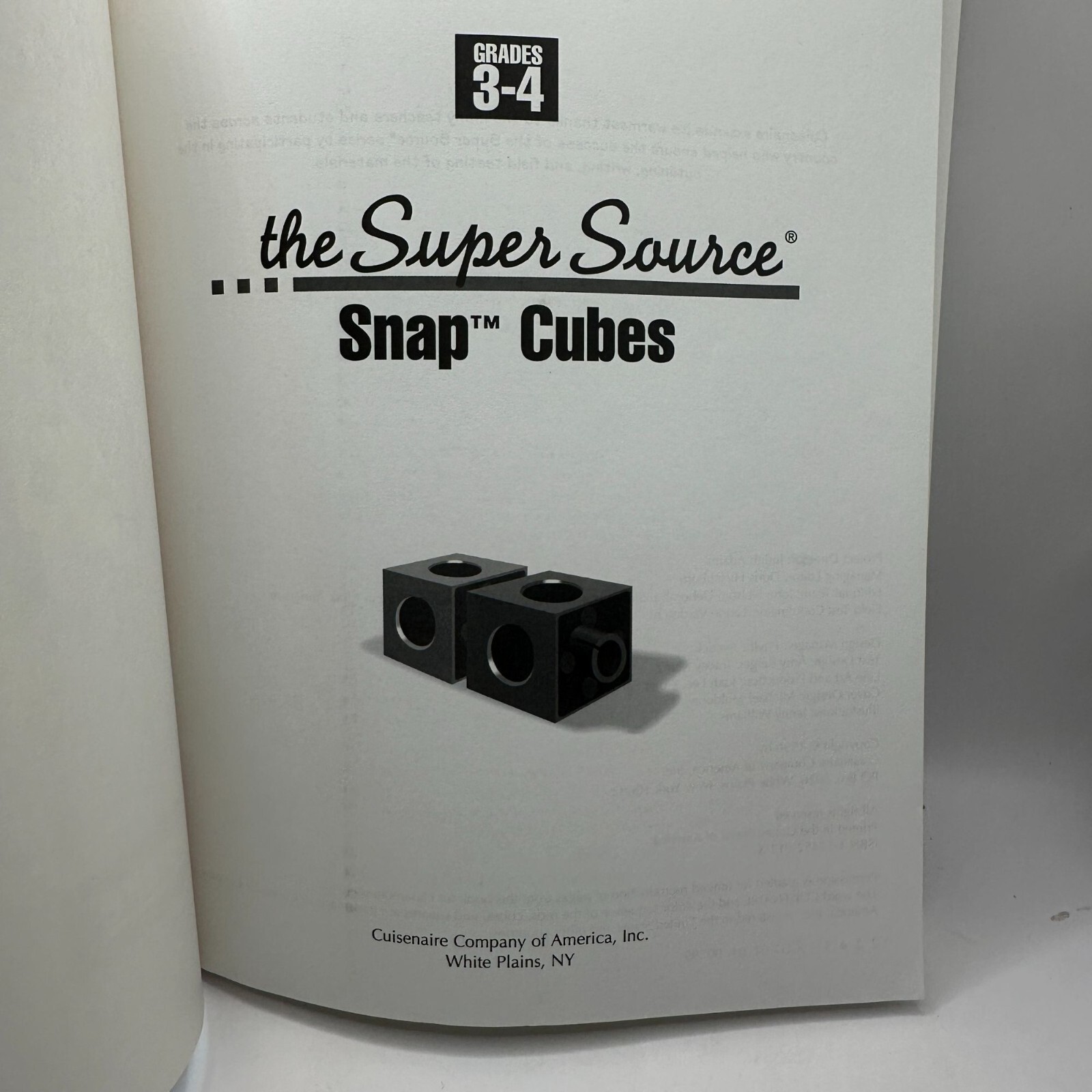 Super Source Snap Cubes Paper Text | Indigo Chapters Paperback