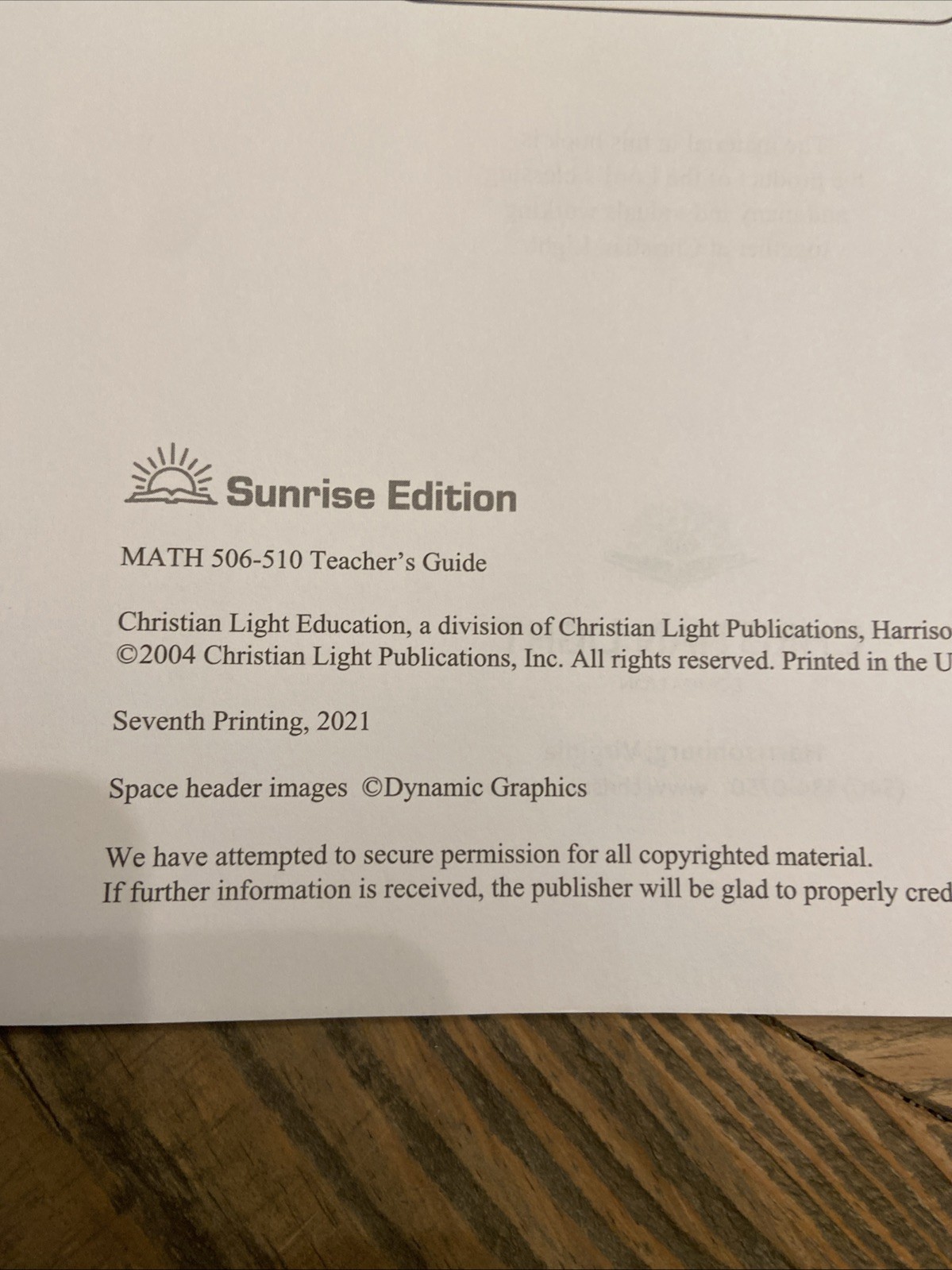 CLE Mathematics 5 Teacher’s Guide Complete Set 501-505 & 506-510 Sunrise Edition