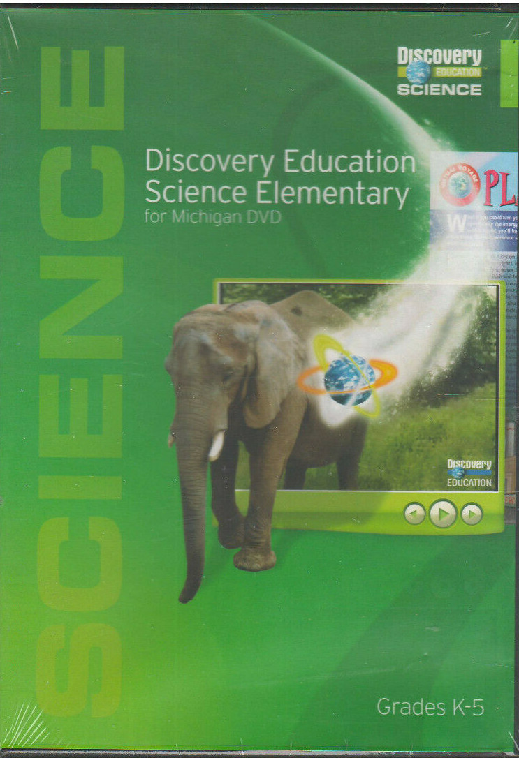 DISCOVERY EDUCATION SCIENCE ELEMENTARY FOR MICHIGAN (DVD, 2010) NEW