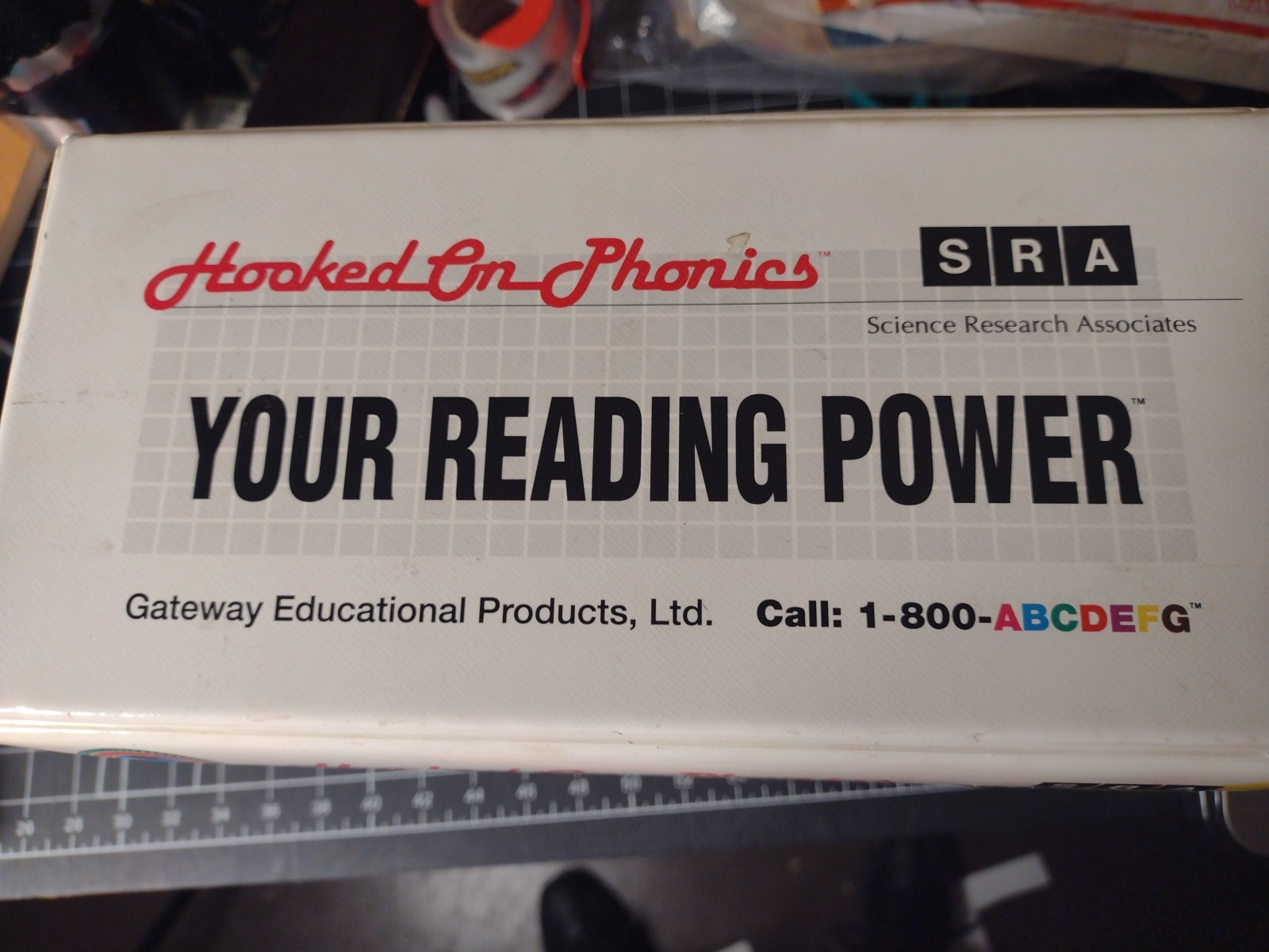 Hooked On Phonics Reading Power Set 4 Cassette Tapes W/ 100 Cards In Orig Case