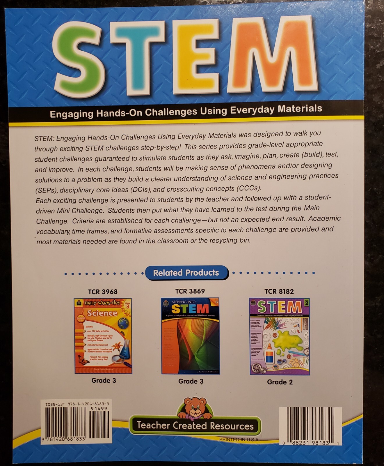 STEM: Engaging Hands-On Challenges Using Everyday Materials Grade 3