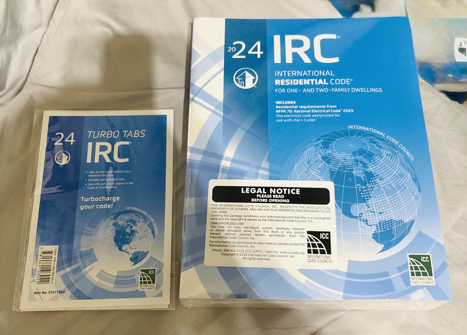 2024 IRC Residential Code Book -Tabs also included. Ships from the U.S.