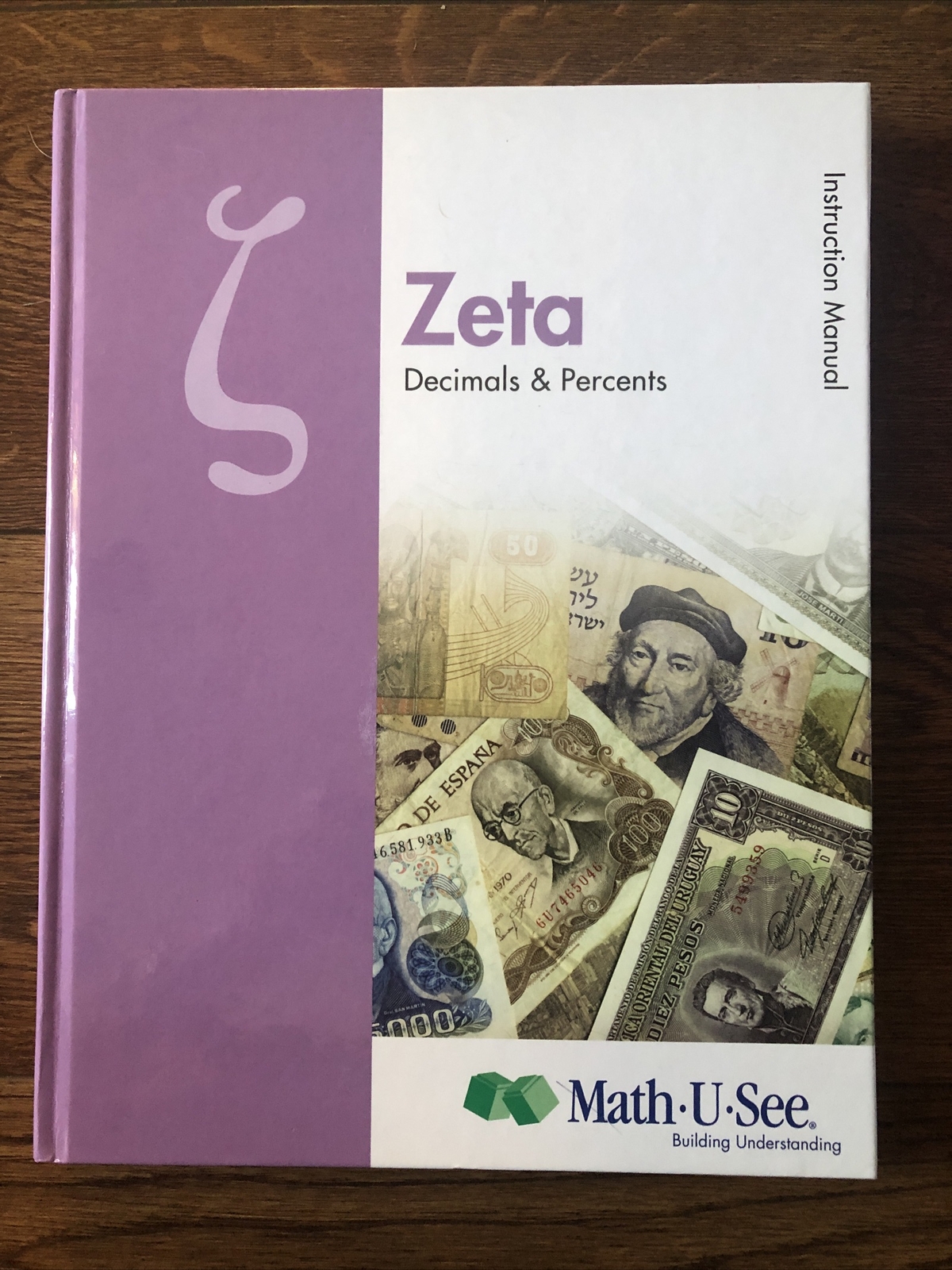 Zeta Instruction Manual : Decimals and Percents by Math-U-See (2013, Hardcover)