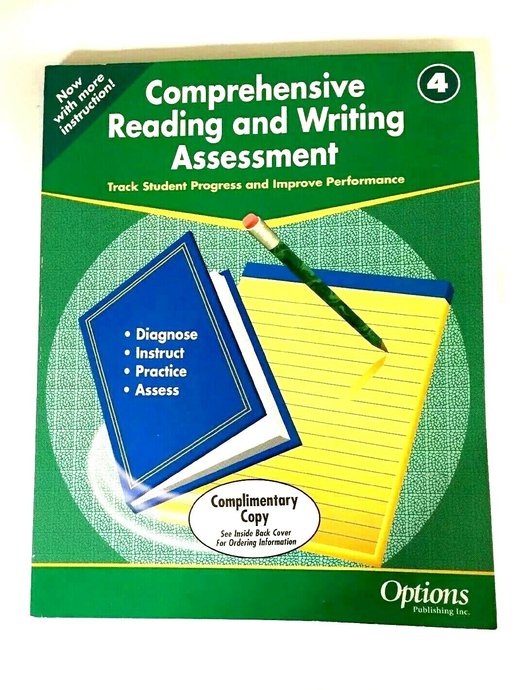 Comprehensive Reading Writing Assessment 4 by Options Publ Reproducibles 2003