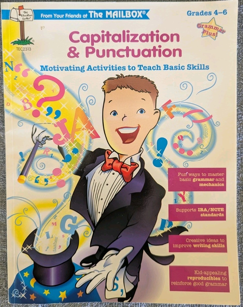 The Mailbox Capitalization & Punctuation Workbook Gr 4-6 TEC2313