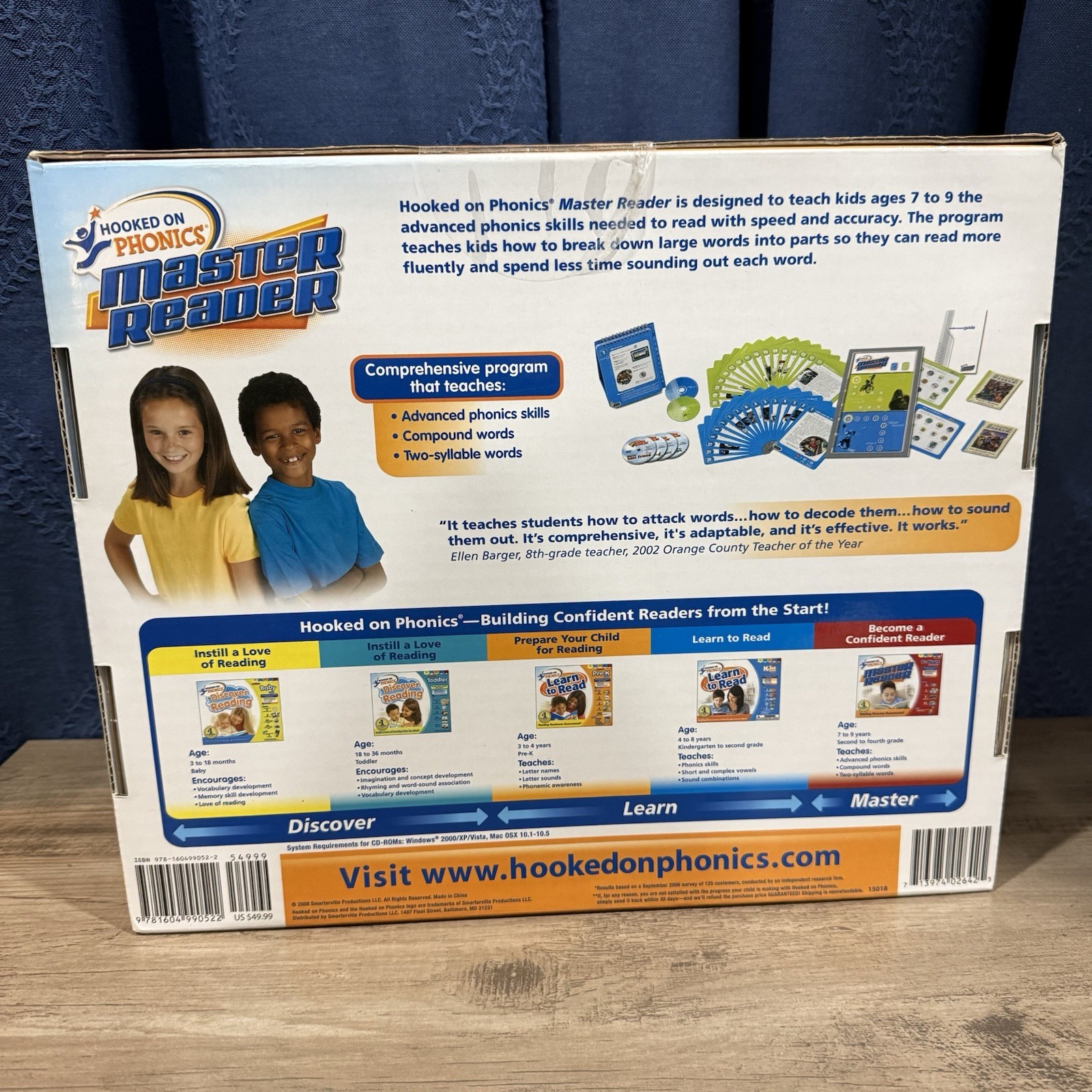 Hooked on Phonics Master Reader Box Set Age 7-9 Grades 2-4 New Sealed Retail $50