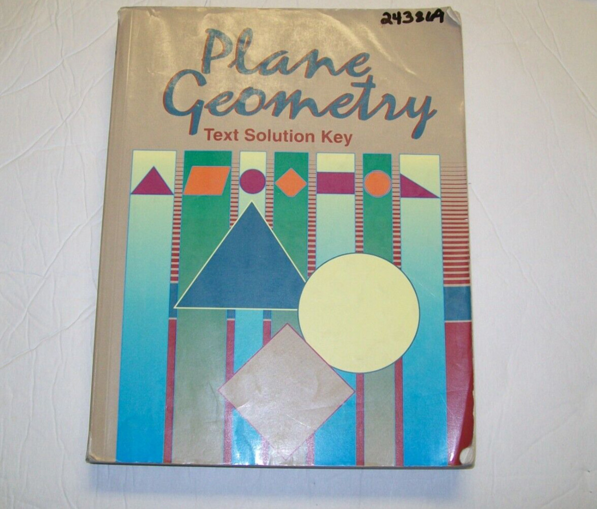 Abeka Plane Geometry High School complete 4 pc set- 1st edition-