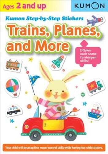 Kumon Step-by-step Stickers: Trains, Planes, And More: Used