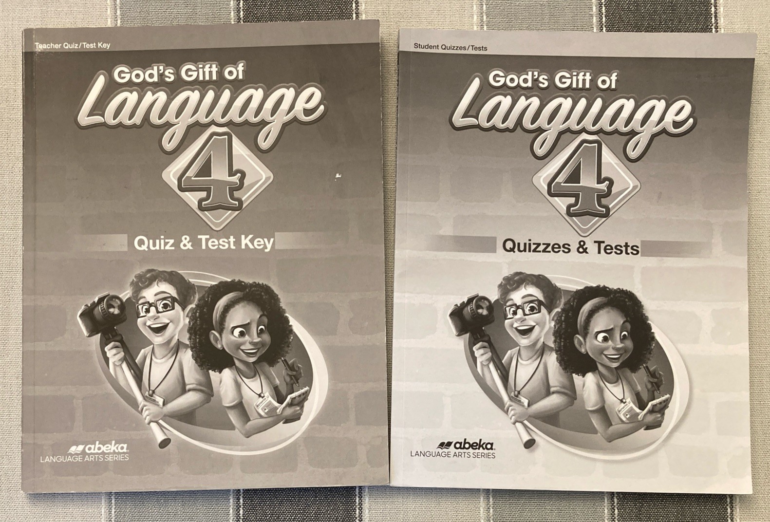 ABEKA God’s Gift of LANGUAGE 4 TEACHER QUIZ TEST KEY + STUDENT QUIZZES TESTS 4th