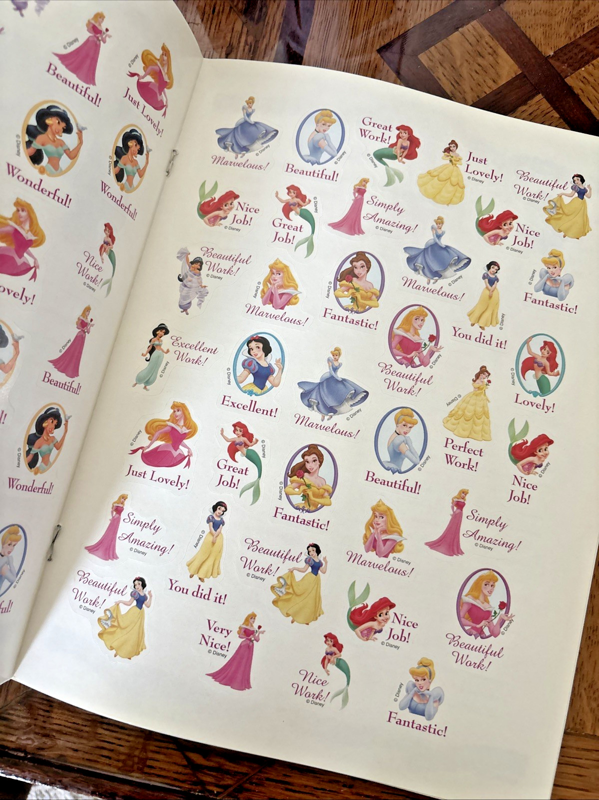 Two Disney Princess Learning Workbooks ~ Learning the Alphabet & Spelling
