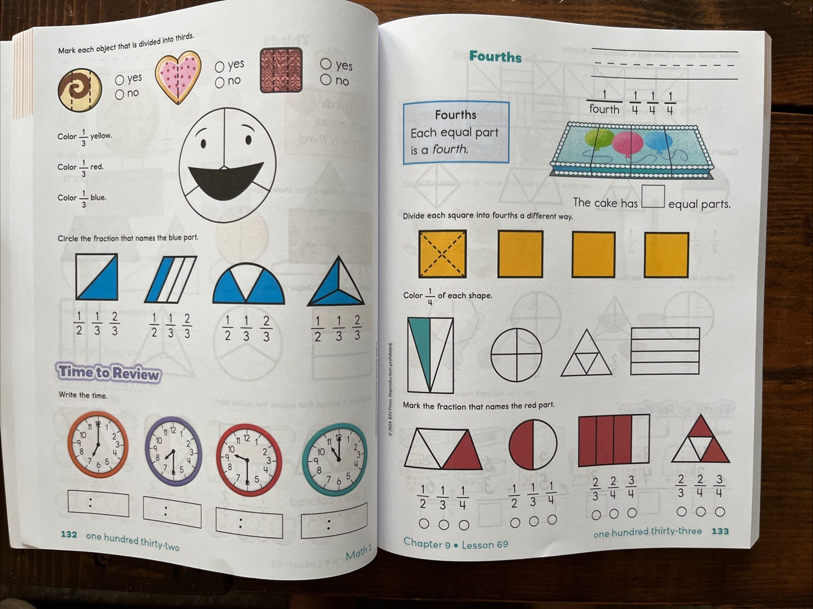 BJU Press Math 1 WorkText. Like New! Student Text. 5th Edition. 1st Grade.