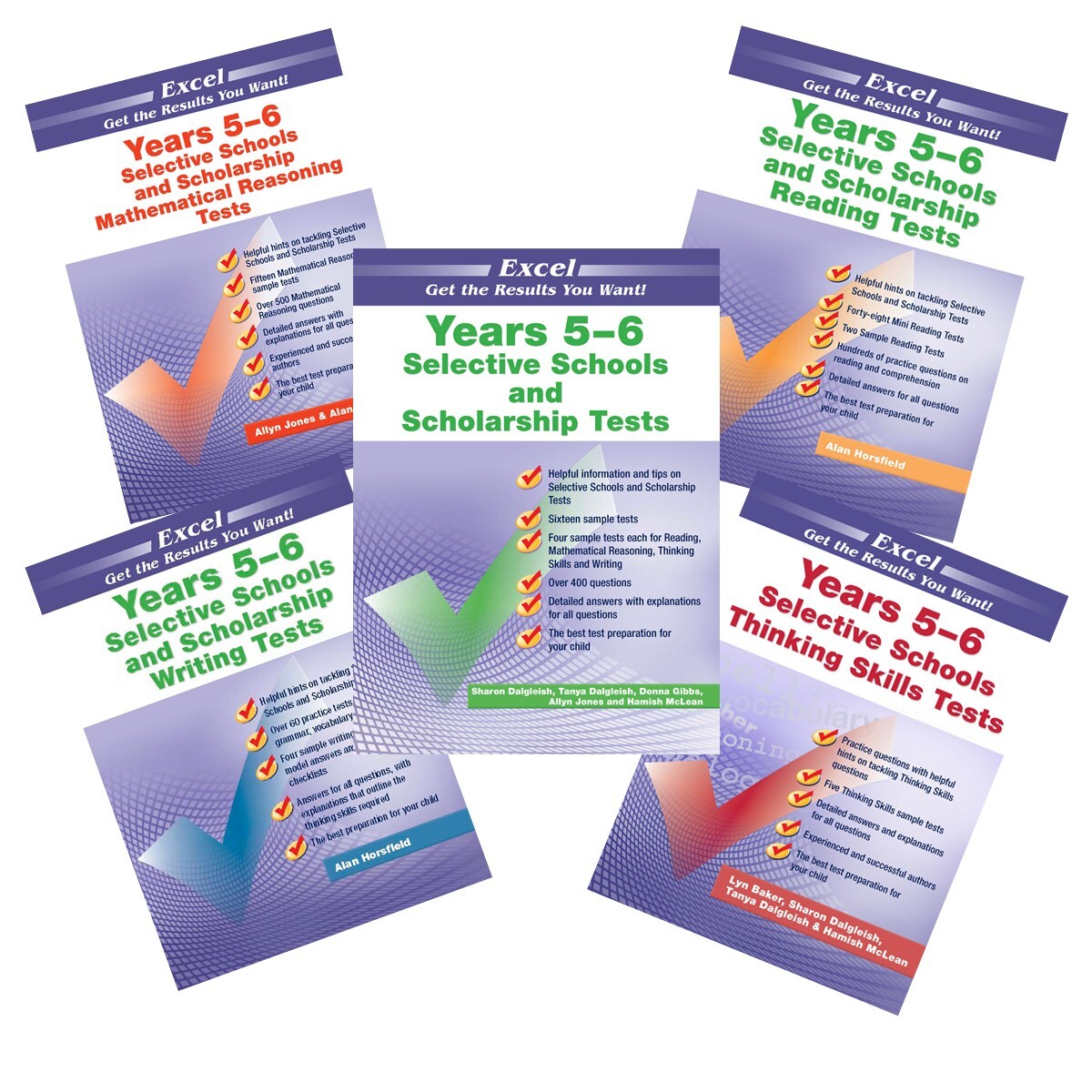 Excel Selective Schools & Scholarship Tests 5 Books Pack 2022 & 2023 New Edition