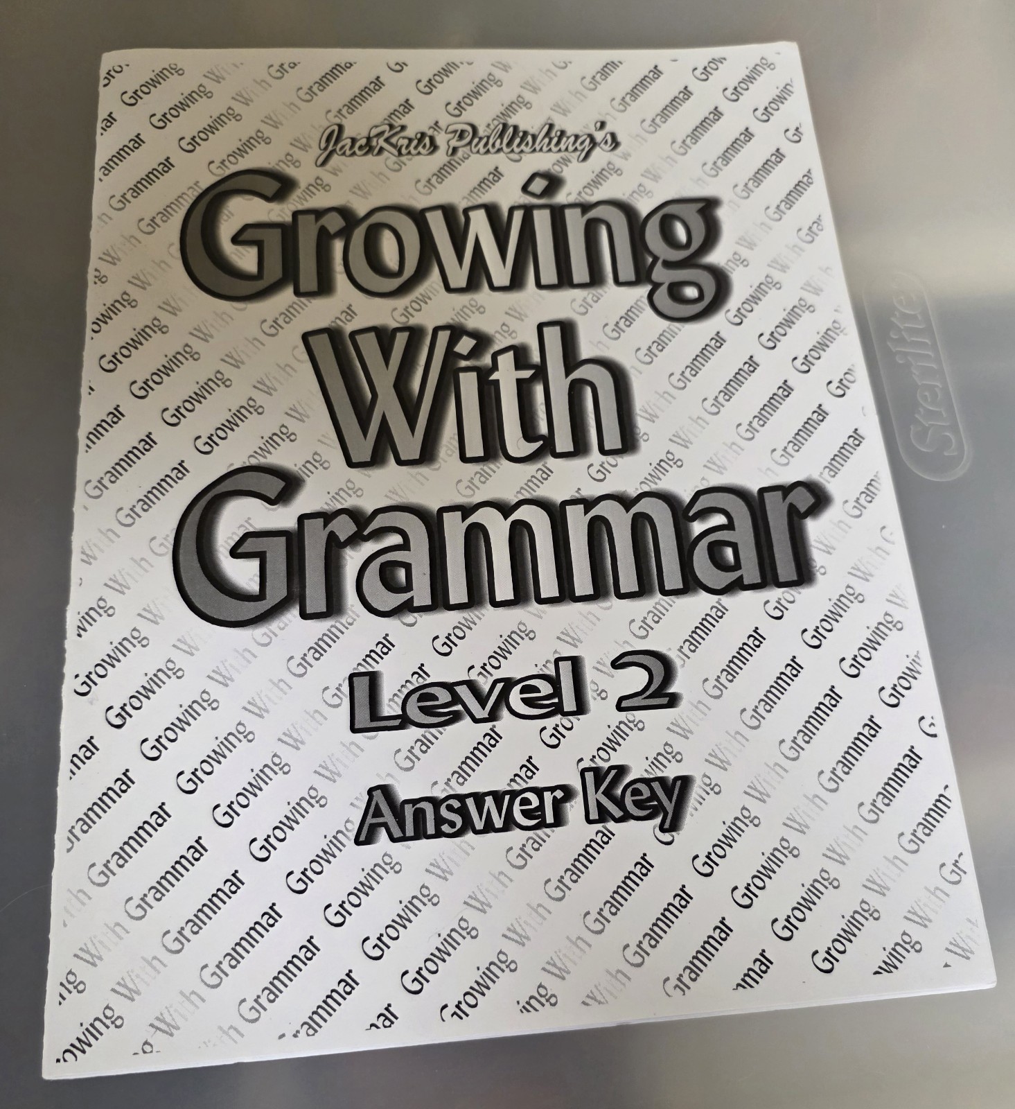 Growing With Grammar, Level 2, Answer Key By Tamela Davis Brand New