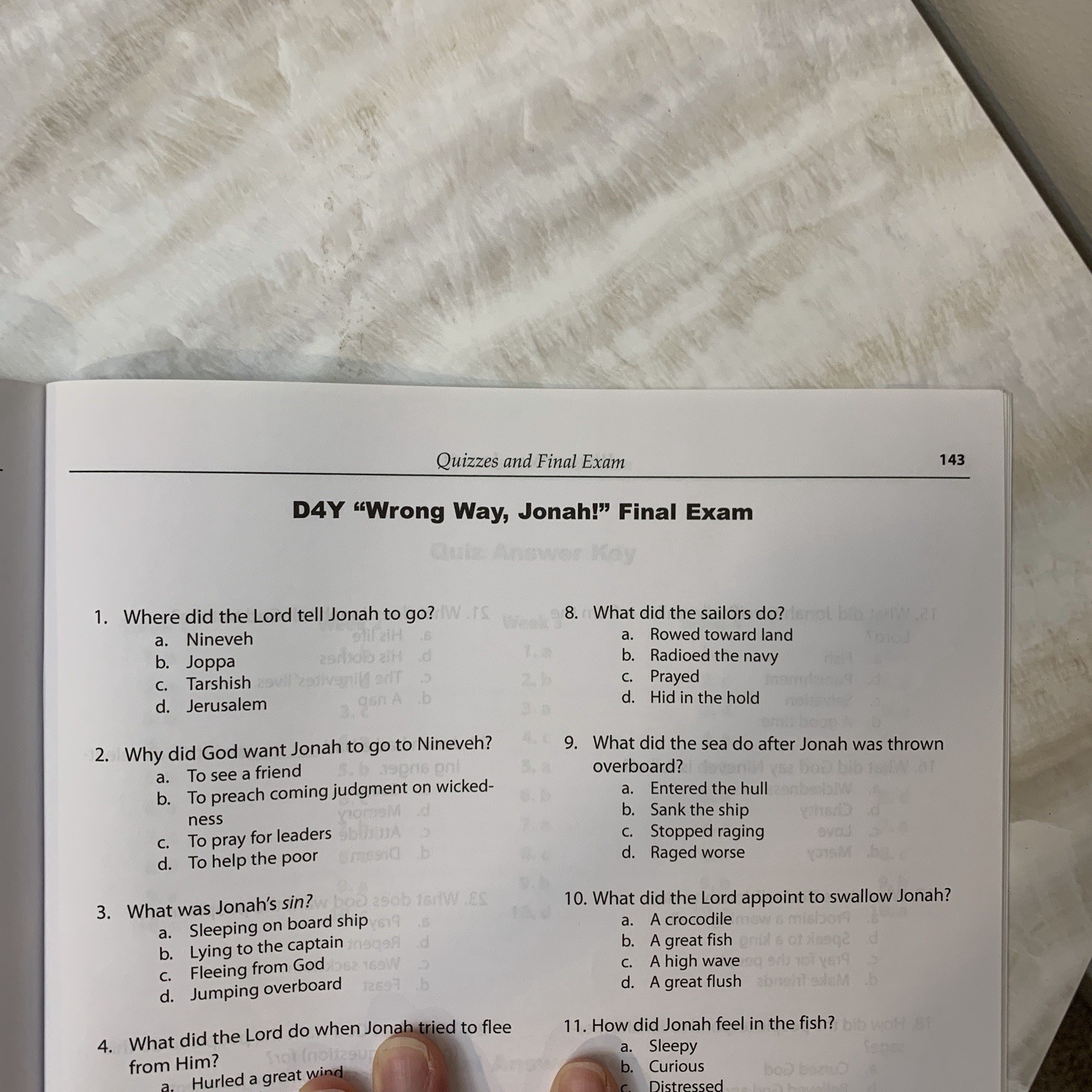 Wrong Way, Jonah! Teacher Guide (Discover 4 Yourself) McAllister PB 2004