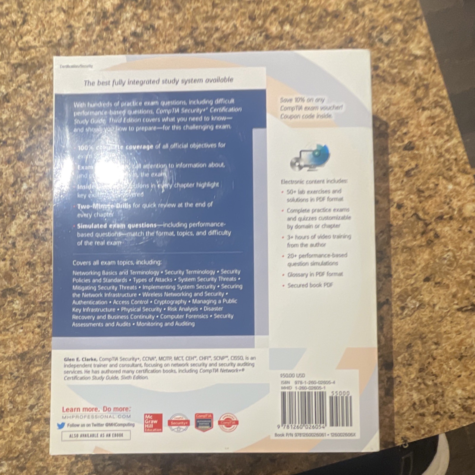 McGraw-Hill CompTIA Security+ Study Guide 3rd Ed SY0-501 Glen E. Clarke