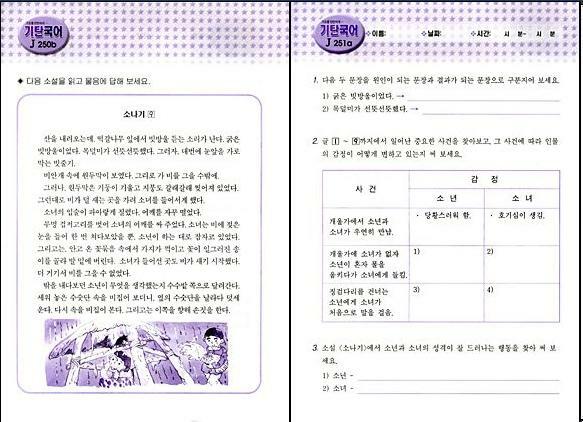Gitan Korean J set ( 기탄국어 J세트 5권 ) set of 5 books 기탄 국어