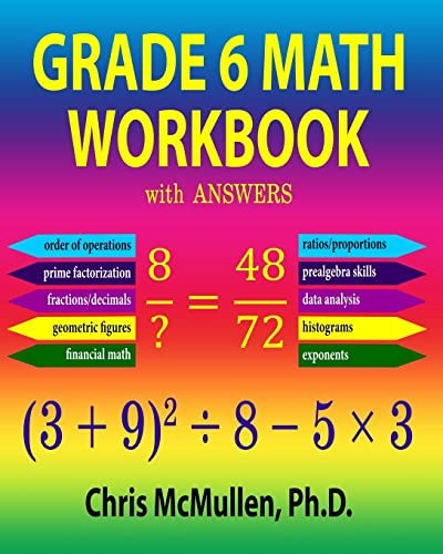 Grade 6 Math Workbook with Answers:…, McMullen, Chris